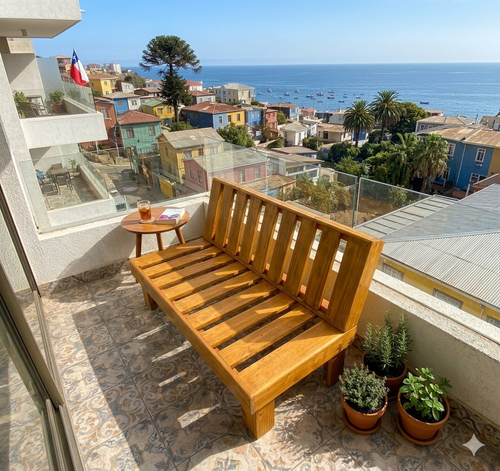 Banca de Terraza de madera sólida